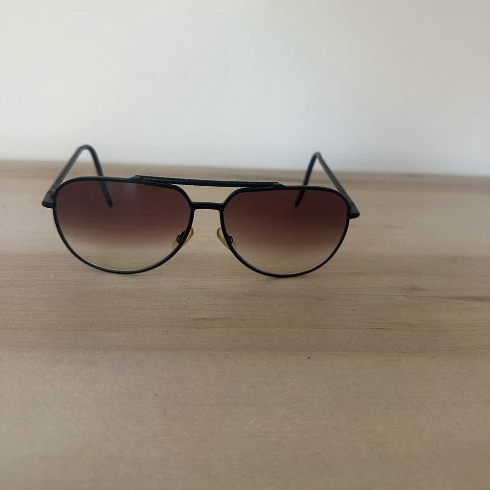Dior Homme Men's Black Aviator Sunglasses with Brown Gradient Lenses